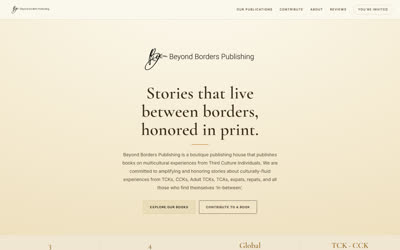 Beyond Borders Publishing landing page