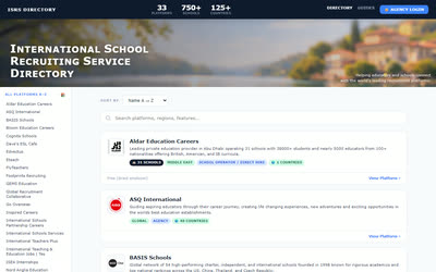 ISRS Directory landing page